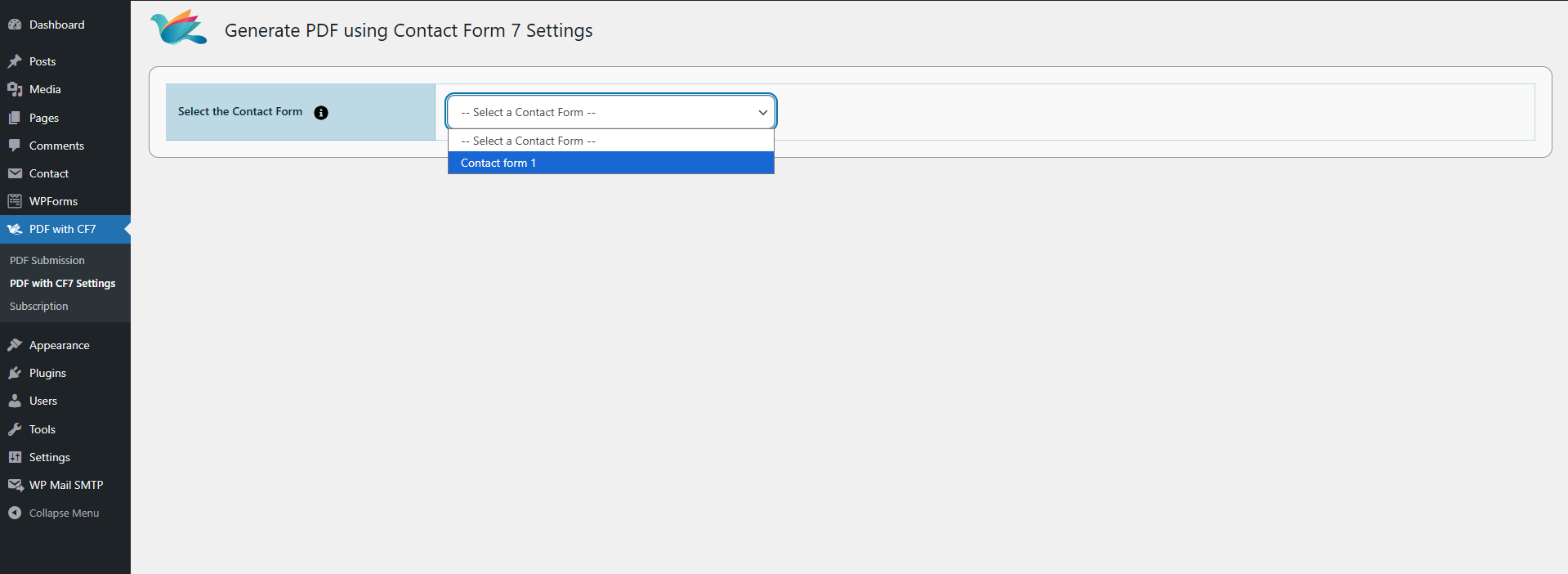 Connect with Contact Form 7